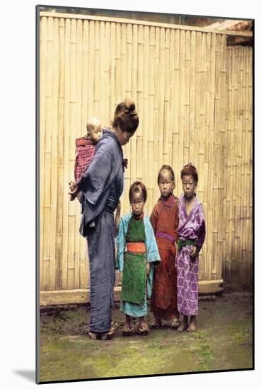 Woman with Children-Felice Beato-Mounted Art Print