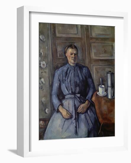 Woman with Coffee Pot (Femme a La Cafetiere), about 1890-95-Paul Cézanne-Framed Giclee Print