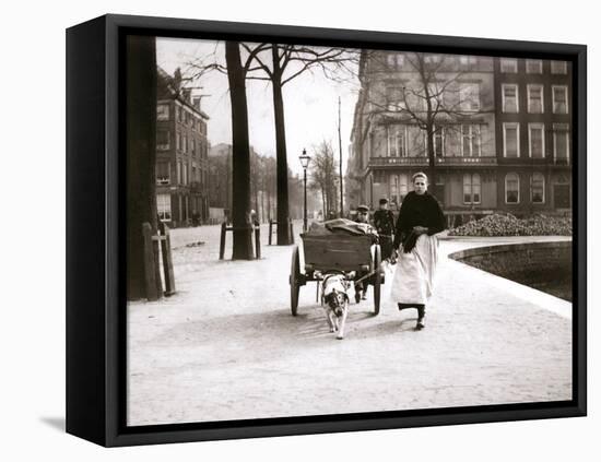 Woman with Dogcart, Rotterdam, 1898-James Batkin-Framed Premier Image Canvas