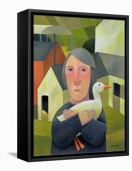 Woman with Duck, 1996-Reg Cartwright-Framed Premier Image Canvas