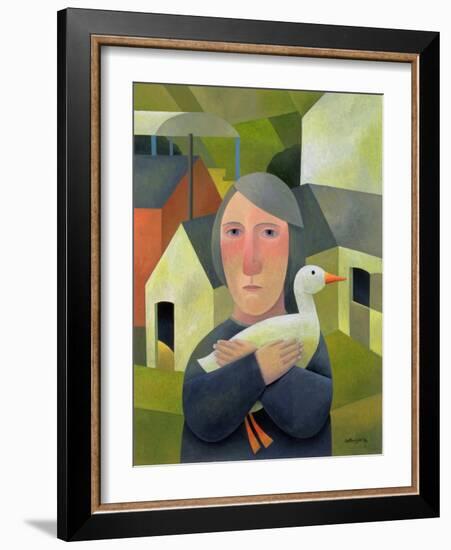 Woman with Duck, 1996-Reg Cartwright-Framed Giclee Print