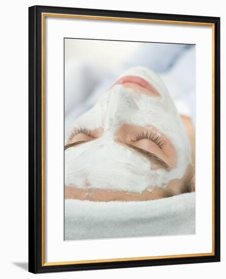Woman with Face Mask-null-Framed Photographic Print