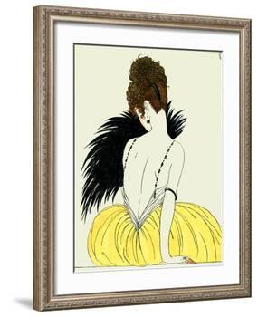 Woman with Fan-Georges Barbier-Framed Giclee Print