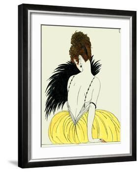 Woman with Fan-Georges Barbier-Framed Giclee Print