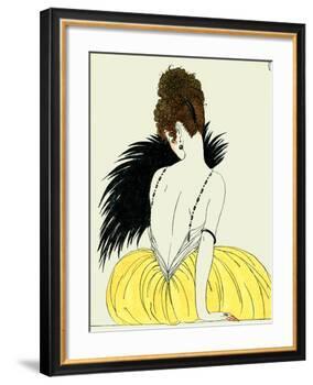 Woman with Fan-Georges Barbier-Framed Giclee Print