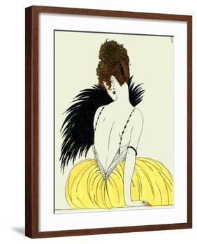 Woman with Fan-Georges Barbier-Framed Giclee Print
