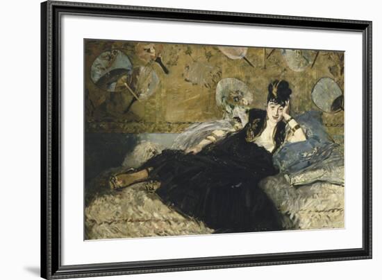 Woman with Fans, 1873-Edouard Manet-Framed Art Print