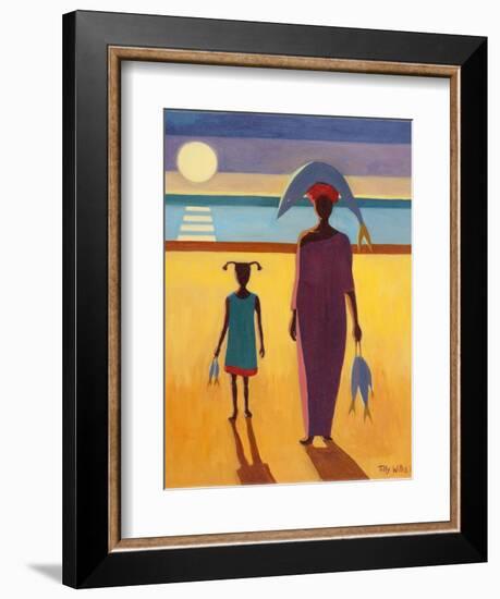 Woman with Fish-Tilly Willis-Framed Giclee Print