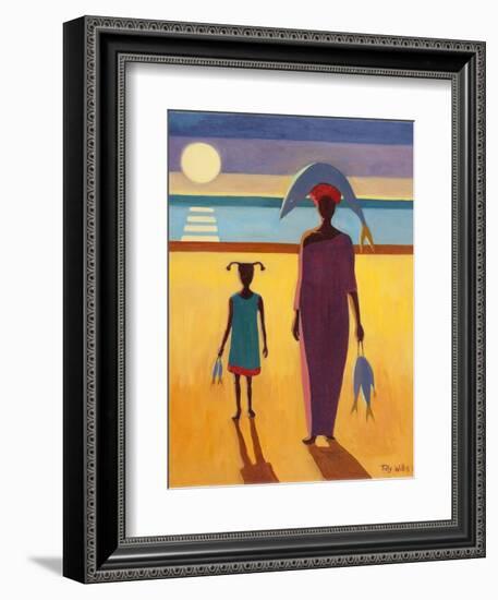 Woman with Fish-Tilly Willis-Framed Giclee Print