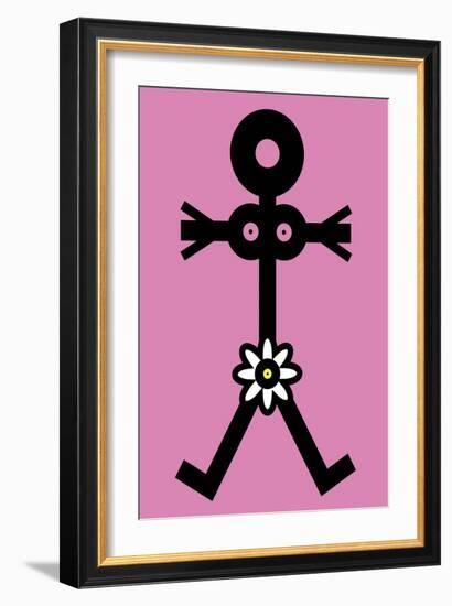 Woman with Flower Icon, 2006-Thisisnotme-Framed Giclee Print