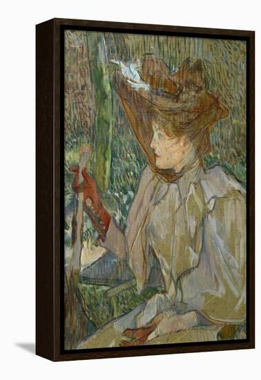 Woman with Gloves (Honorine Platzer), 1891-Henri de Toulouse-Lautrec-Framed Premier Image Canvas