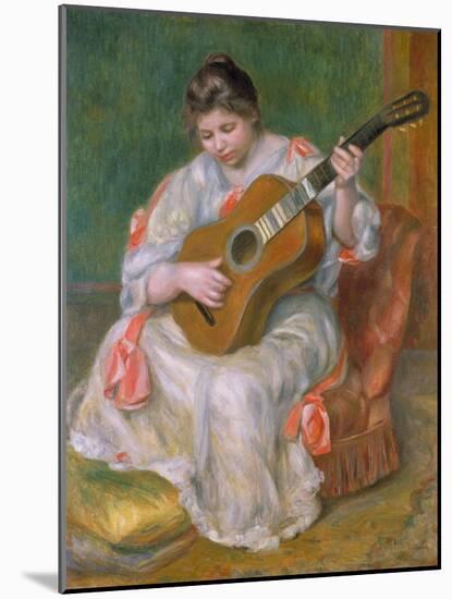 Woman with Guitar, 1897-Pierre-Auguste Renoir-Mounted Giclee Print