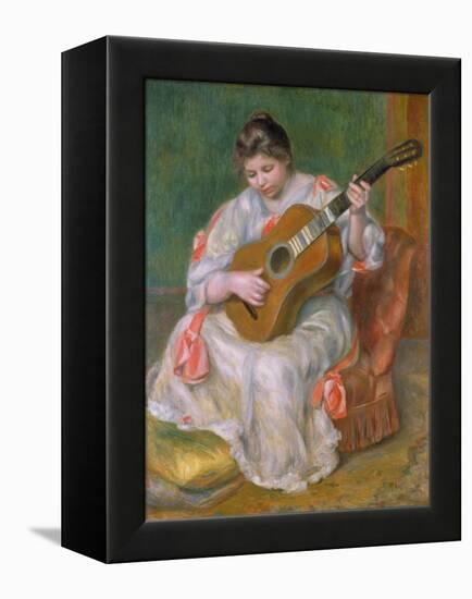 Woman with Guitar, 1897-Pierre-Auguste Renoir-Framed Premier Image Canvas