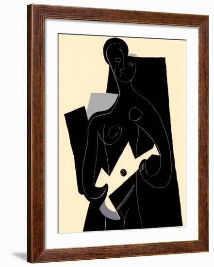 Woman with Guitar, c.1924-Pablo Picasso-Framed Serigraph