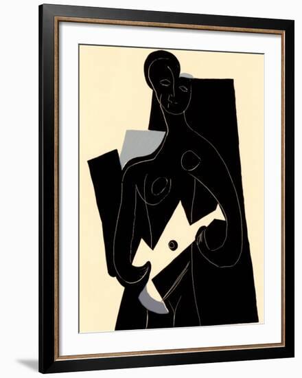 Woman with Guitar, c.1924-Pablo Picasso-Framed Serigraph