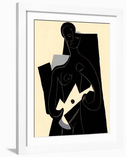 Woman with Guitar, c.1924-Pablo Picasso-Framed Serigraph