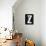 Woman with Huge Letter Z-Everett Collection-Photographic Print displayed on a wall