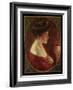 Woman with Japanese Lantern-James Carroll Beckwith-Framed Giclee Print