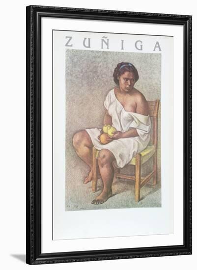 Woman with Lemons-Francisco Zuniga-Framed Collectable Print