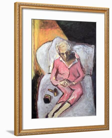 Woman with Lipstick-Julie Held-Framed Giclee Print