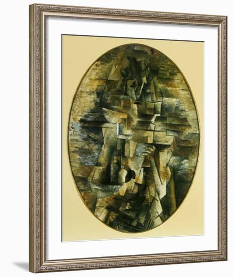 Woman with Mandolin, 1910-Georges Braque-Framed Art Print