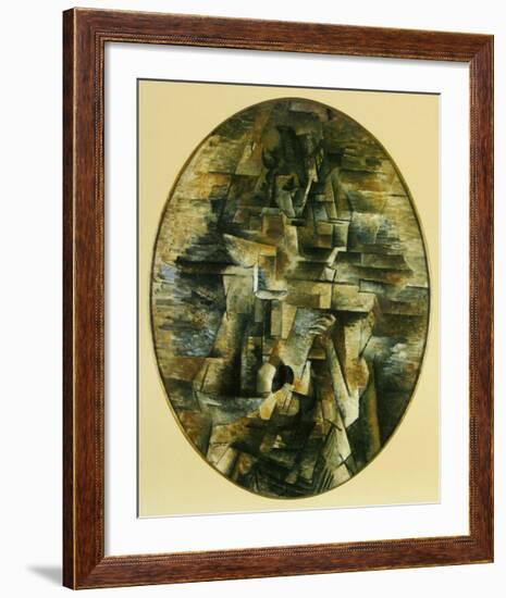 Woman with Mandolin, 1910-Georges Braque-Framed Art Print