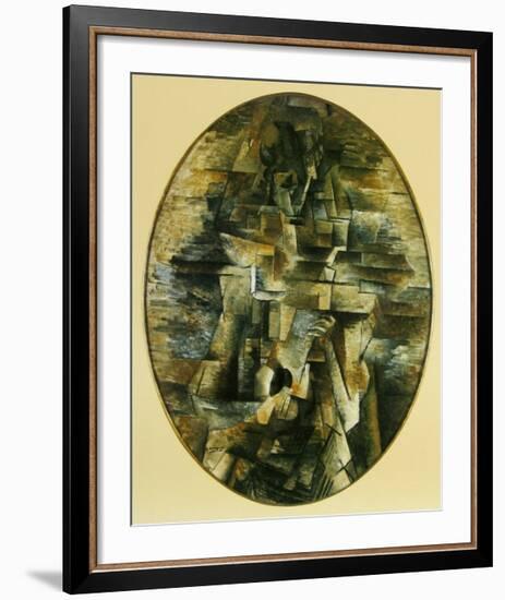 Woman with Mandolin, 1910-Georges Braque-Framed Art Print