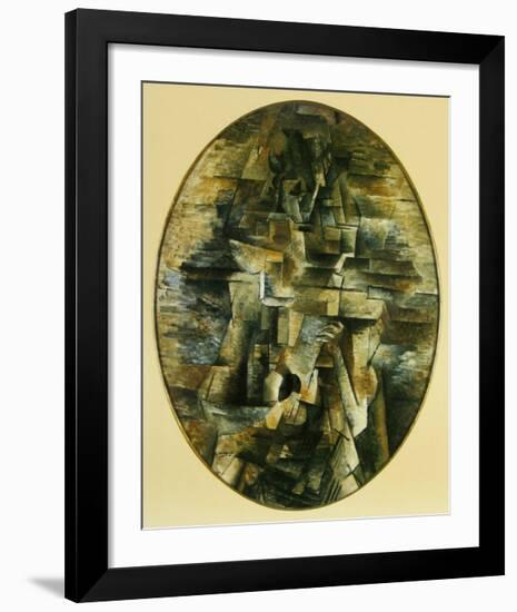 Woman with Mandolin, 1910-Georges Braque-Framed Art Print