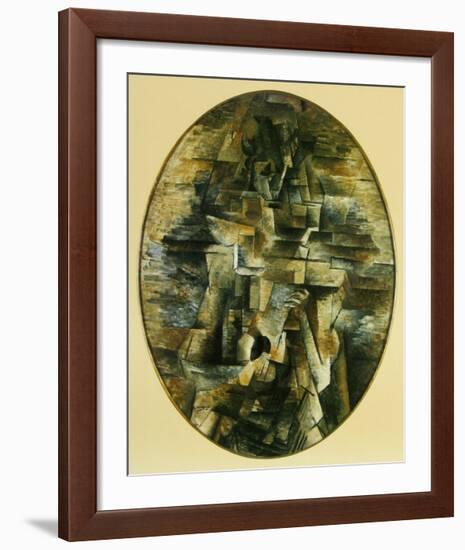 Woman with Mandolin, 1910-Georges Braque-Framed Art Print