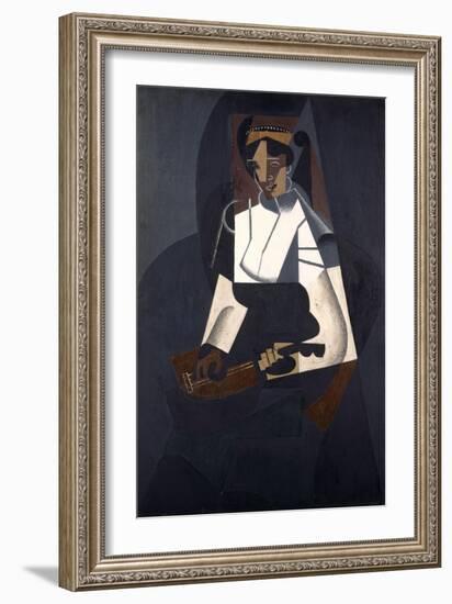 Woman with Mandolin, after Corot, 1916-Juan Gris-Framed Giclee Print