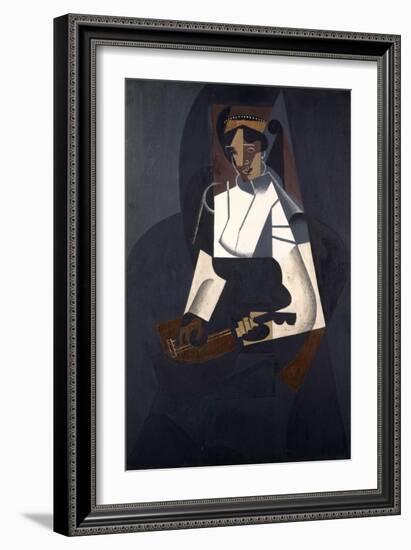 Woman with Mandolin, after Corot, 1916-Juan Gris-Framed Giclee Print