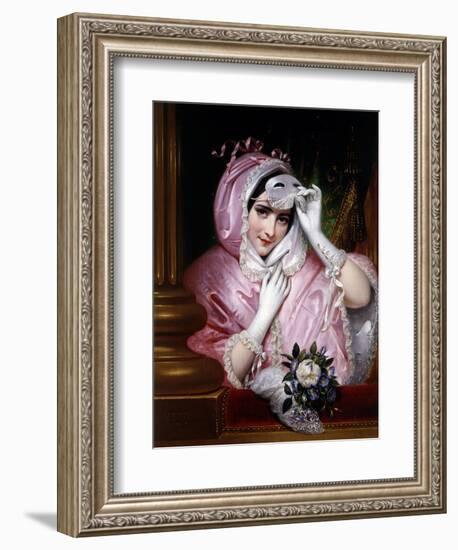 Woman with Mask, 1843-Joseph Desire Court-Framed Giclee Print