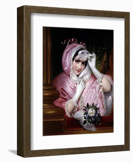 Woman with Mask, 1843-Joseph Desire Court-Framed Giclee Print