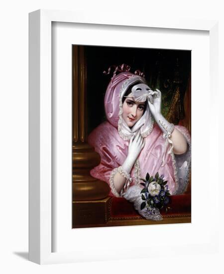 Woman with Mask, 1843-Joseph Desire Court-Framed Giclee Print