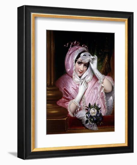 Woman with Mask, 1843-Joseph Desire Court-Framed Giclee Print