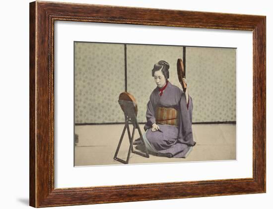 Woman with Mirrors-The Kyoto Collection-Framed Premium Giclee Print