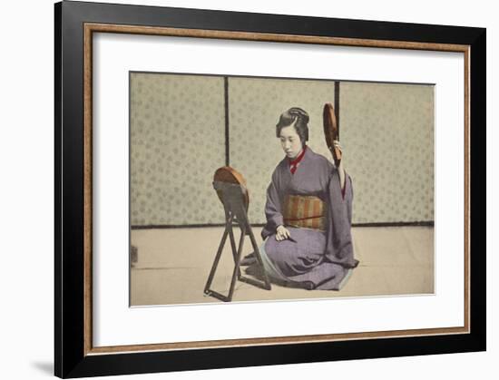 Woman with Mirrors-The Kyoto Collection-Framed Premium Giclee Print