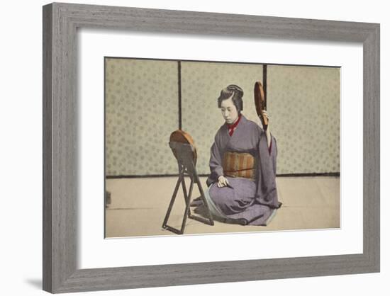 Woman with Mirrors-The Kyoto Collection-Framed Premium Giclee Print