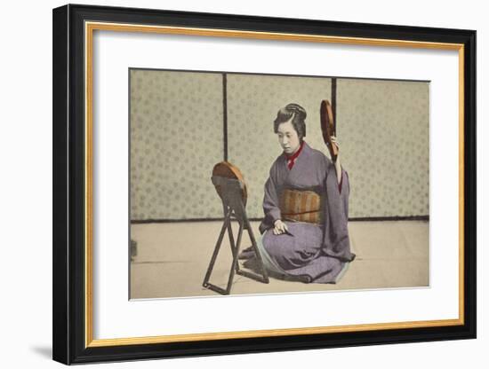 Woman with Mirrors-The Kyoto Collection-Framed Premium Giclee Print