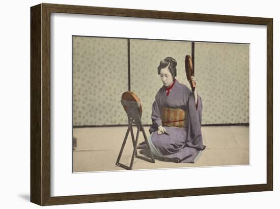 Woman with Mirrors-The Kyoto Collection-Framed Premium Giclee Print