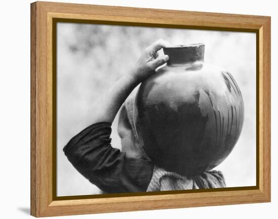 Woman with Olla, Mexico, c.1927-Tina Modotti-Framed Premier Image Canvas