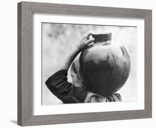 Woman with Olla, Mexico, c.1927-Tina Modotti-Framed Giclee Print