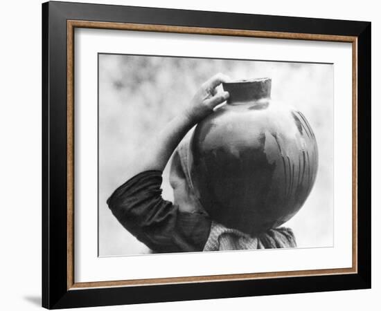 Woman with Olla, Mexico, c.1927-Tina Modotti-Framed Giclee Print