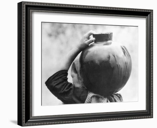 Woman with Olla, Mexico, c.1927-Tina Modotti-Framed Giclee Print