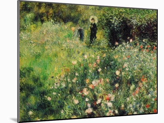 Woman with Parasol in a Garden, 1873-Pierre-Auguste Renoir-Mounted Giclee Print