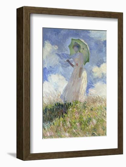 Woman with Parasol-Claude Monet-Framed Art Print