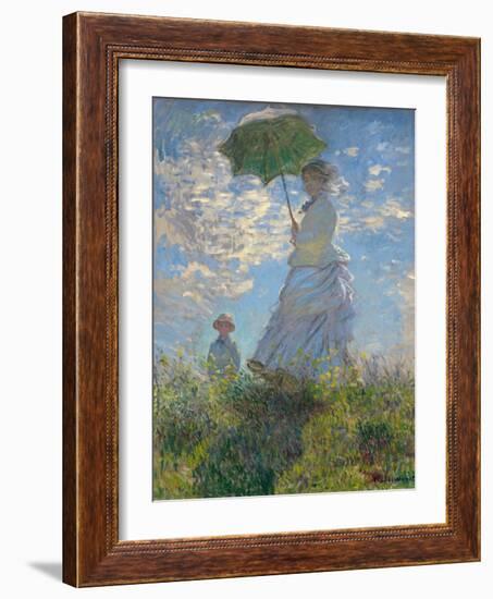 Woman With Parasol-Claude Monet-Framed Giclee Print