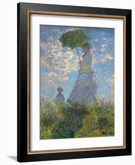 Woman With Parasol-Claude Monet-Framed Giclee Print