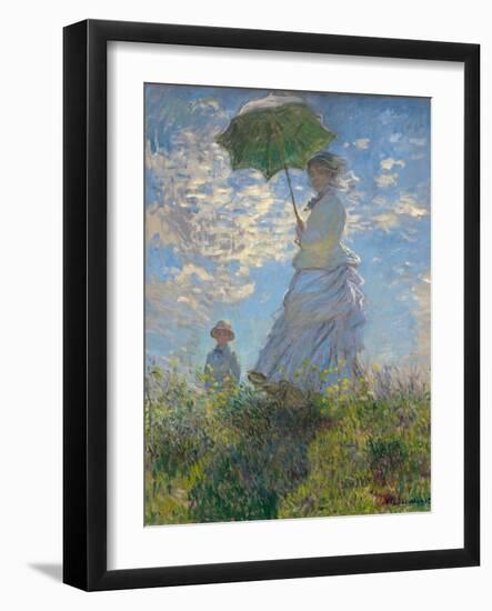 Woman With Parasol-Claude Monet-Framed Giclee Print