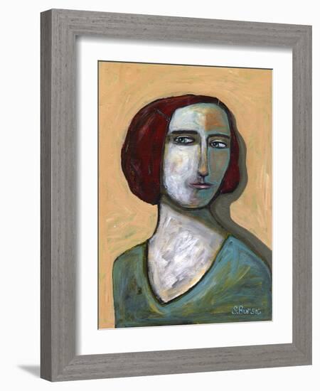 Woman with Piercing Eyes-Sharyn Bursic-Framed Photographic Print